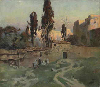 The garden of Eski Saray in Constantinople