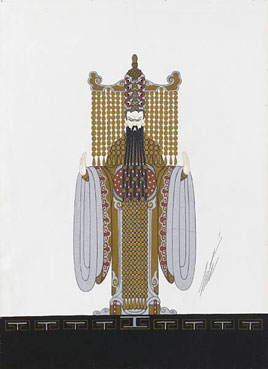 Costume design for a Mandarin, Aladin