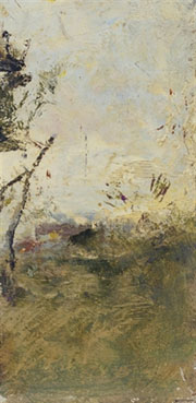 A landscape with a tree