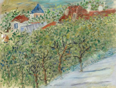 Landscape with houses