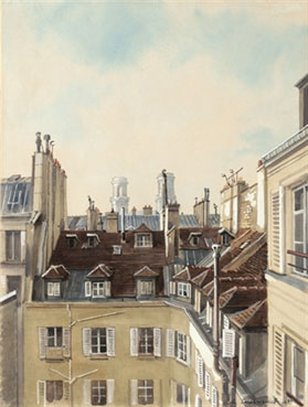 Les toits - vue de la rue Casimir Delavigne