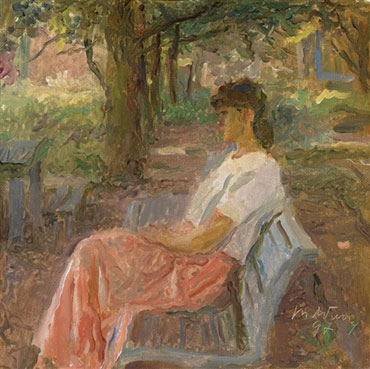 Portrait of the artist`s daughter