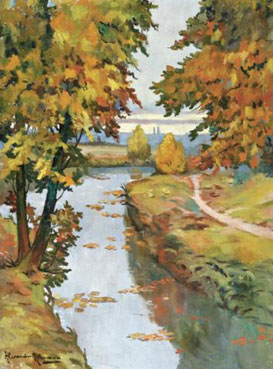 Autumn at the river bank
