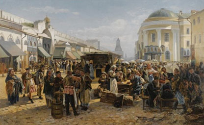 The rag market in Moscow