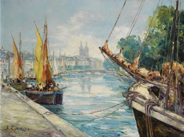 The river Odet at Quimper