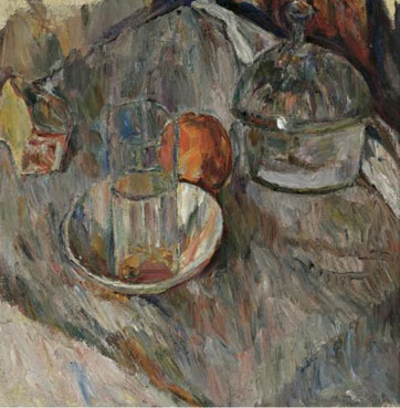 Still life with glass