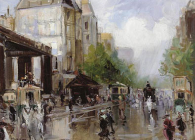 A busy street, Paris