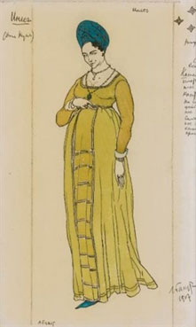 Three costume designs for Don Juan