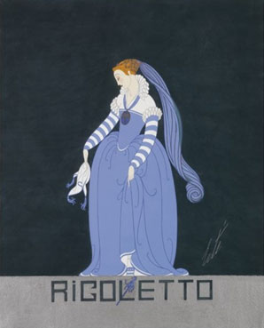 Costume design for Ganna Walska in a 1922 production of Rigoletto