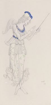 Costume design for a fairy from the ballet the Sleeping beauty