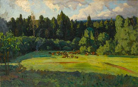 Forest clearing, Kryukovo