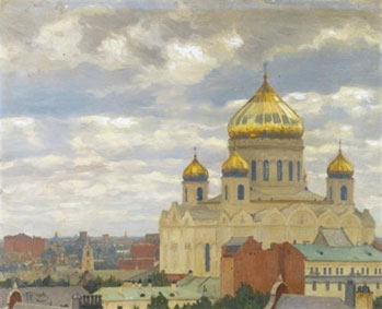 View of Cathedral of Christ the Saviour, Moscow