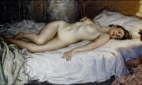 Enraptured nude