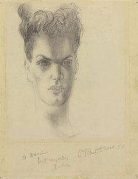 Portrait of Edulji Dinshaw, head study