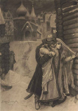 Kiribeevich and Alena Dmitrievna from the Song of the Merchant Kalashnikov