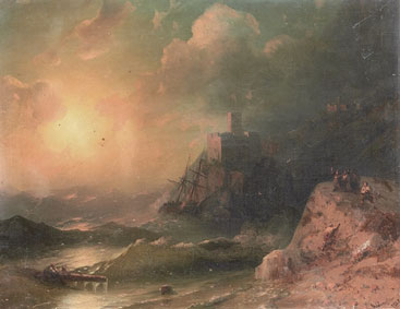 Shipwreck at dawn