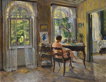 Lady in an interior