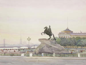 Two works: The Kremlin walls and Leningrad. Winter