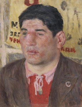 Portrait of the boxer, Aleksei Bakun