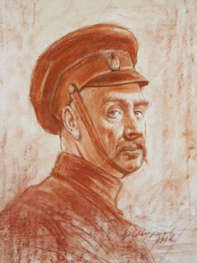 Portrait d`un soldat russe