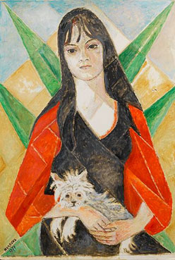 Girl with dog