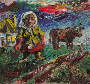 Peasant Woman with Cow