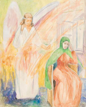 Study for the painting Annunciation