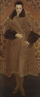 Portrait of Katherine Campbell in a fur coat