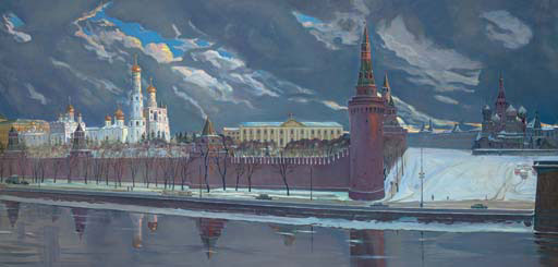 Вид на Кремль и Красную Площадь