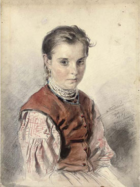 A Ukrainian peasant girl