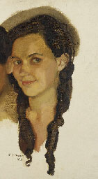 Double portrait of V. Budanova-Uspenskaya