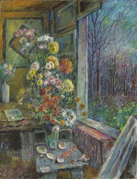 Flowers by the window