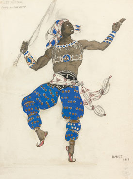 Costume design for ballet hindou