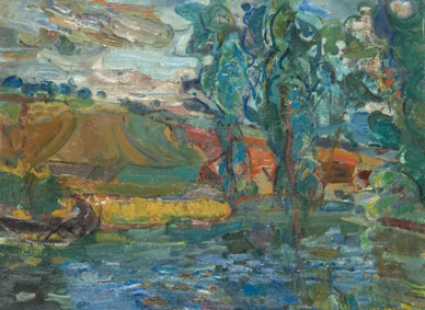 Paysage au bord de l`eau