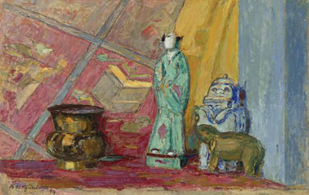 Still life with oriental objects