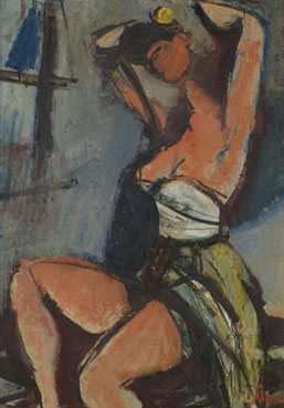 Seated woman