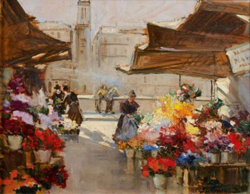 Le marché aux fleurs