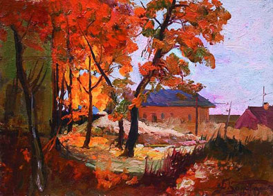 Autumn at the Mykhailivsky monastery