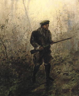 Hunter in the woods