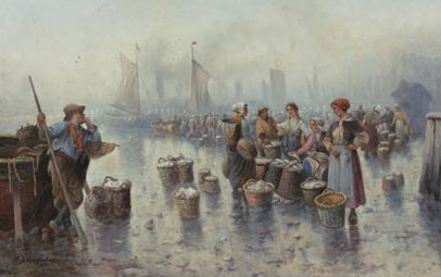 Fishermen in the harbour