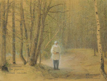 Leo Tolstoy in the Zakaz forest