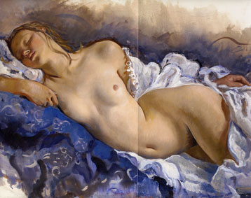 Sleeping nude