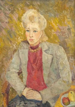 Portrait de femme assise