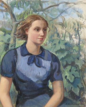 Portrait of Katya, the artist`s daughter