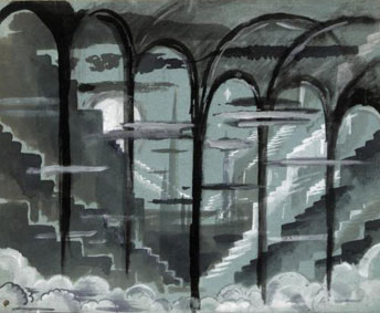 Set design for a production of Beethoven