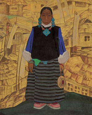 A Tibetan woman