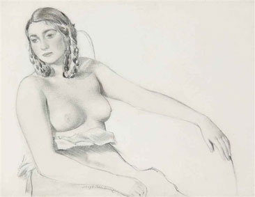 Seated nude