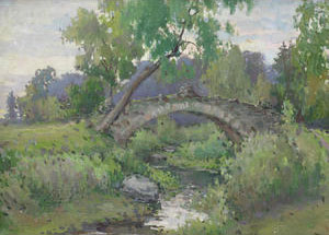 The Novosilvilsky bridge in Pavlovsk park