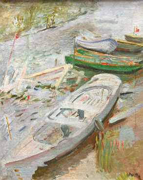 Les barques sur la Seine