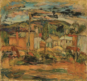 Landscape with houses